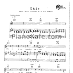 Ноты Ed Sheeran - This - предпросмотр