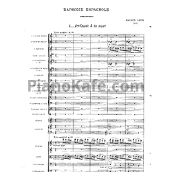 Ноты Maurice Ravel - Испанская рапсодия (Партитура) - предпросмотр