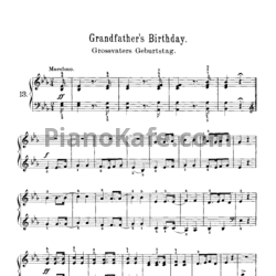 Ноты Корнелиус Гурлитт - Grandfather's birthday (Op. 101, №13) - предпросмотр