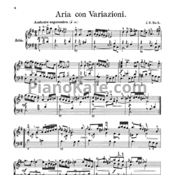 Ноты И. Бах - Гольдберг-вариации (BWV 988) - предпросмотр