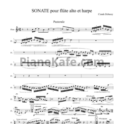 Ноты Claude Debussy - Sonate pour flute, alto, et harpe - предпросмотр
