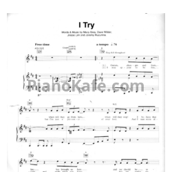 Ноты Macy Gray - I try