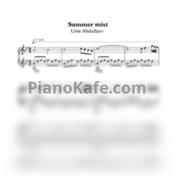 Ноты Unis Abdullaev - Summer mist - предпросмотр