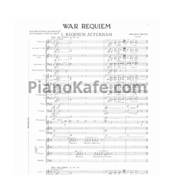 Ноты Бенджамин Бриттен - Военный реквием (Op. 66, Партитура) - предпросмотр