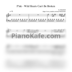 Ноты Pink - Wild hearts can't be broken - предпросмотр