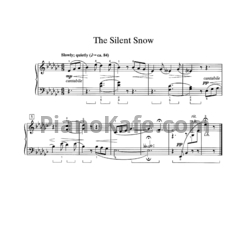 Ноты William Gillock - The silent snow - предпросмотр