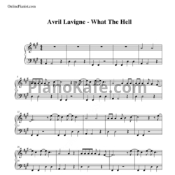 Ноты Avril Lavigne - What the hell (Версия 2) - предпросмотр