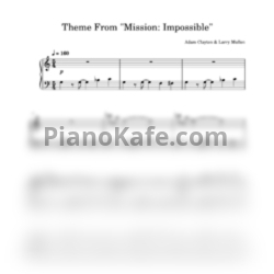 Ноты Lalo Schifrin - Theme From Mission: Impossible - предпросмотр
