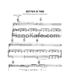 Ноты Leona Lewis - Better in time - предпросмотр