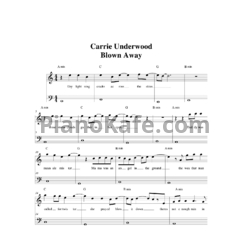 Ноты Carrie Underwood - Blown away