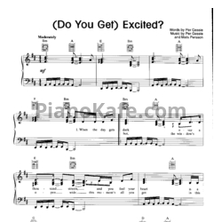 Ноты Roxette - (Do you get) Excited? - предпросмотр