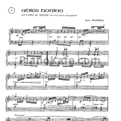 Ноты Astor Piazzolla - Album №1 (Книга нот) - предпросмотр