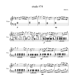 Ноты Denis K. - Etude #74