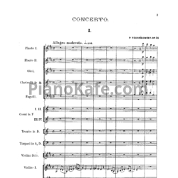 Ноты П. Чайковский - Концерт для скрипки с оркестром (Op. 35, партитура) - предпросмотр