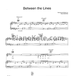 Ноты Sara Bareilles - Between the lines - предпросмотр