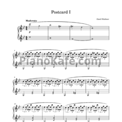 Ноты Danil Malinov - Postcard I - предпросмотр