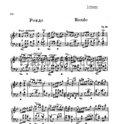 Ноты Николай Лысенко - Рондо (Op. 23) - предпросмотр