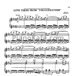 Ноты Roger Williams - Love theme from "The Godfather" - предпросмотр