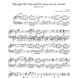 Ноты Tenmon - Through the year and far away (On air version) - предпросмотр