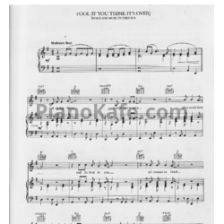 Ноты Chris Rea - Fool (If you think it's over) - предпросмотр