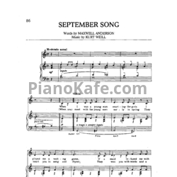 Ноты Frank Sinatra - September song