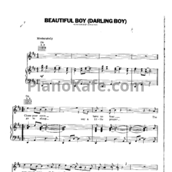 Ноты John Lennon - Beautiful boy (Darlingboy) - предпросмотр