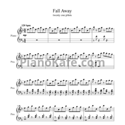 Ноты Twenty one pilots - Fall away - предпросмотр