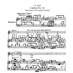 Ноты И. Бах - Кантата №61 "Nun komm, der heiden heiland" (BWV 61) - предпросмотр