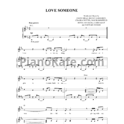 Ноты Jason Mraz - Love someone - предпросмотр
