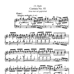 Ноты И. Бах - Кантата №41 "Jesu nun sei gepreiset" (BWV 41) - предпросмотр