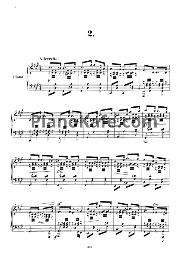 Ноты Ш. Майер - Мелодический этюд (Op. 216, №2) - PianoKafe.com