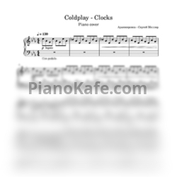 Ноты Coldplay - Clocks (Piano cover by Serge Miller) - предпросмотр
