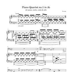 Ноты Yiruma - Piano quartet No.1 in A-flat - предпросмотр