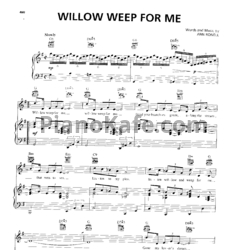 Ноты Ann Ronell - Willow weep for me