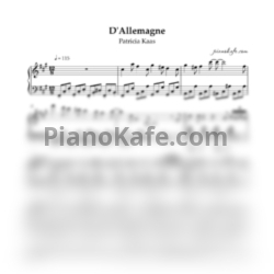 Ноты Patricia Kaas - D'Allemagne (Упрощённая версия) - предпросмотр