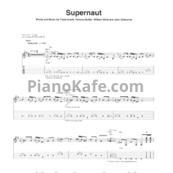 Ноты Black Sabbath - Supernaut (Guitar tabs & Voice) - предпросмотр
