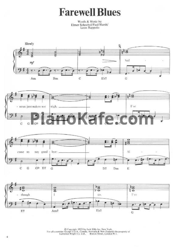 Ноты It's easy to play blues (Книга нот) - PianoKafe.com