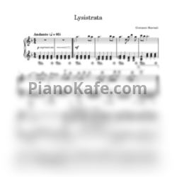 Ноты Giovanni Marradi - Lysistrata (Переложение для фортепиано) - предпросмотр