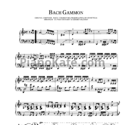 Ноты Richard Clayderman - Bach Gammon - предпросмотр