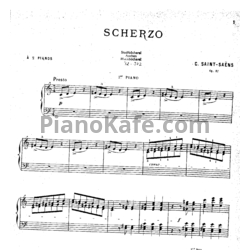 Ноты Камиль Сен-Санс - Скерцо для двух фортепиано (Op. 87) - предпросмотр