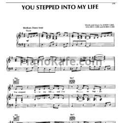 Ноты Bee Gees - You stepped into my life