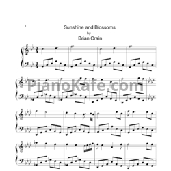 Ноты Brian Crain - Sunshine and blossoms - предпросмотр