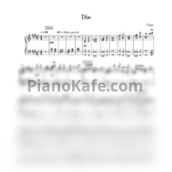 Ноты Gazo - Die - предпросмотр