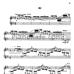 Ноты Claude Debussy - Танец Пека - предпросмотр