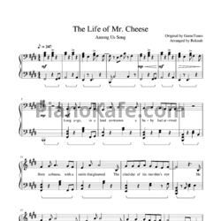 Ноты GameTunes - The Life of Mr Cheese (Among Us song) - предпросмотр
