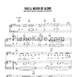 Ноты Anastacia - You'll never be alone - предпросмотр