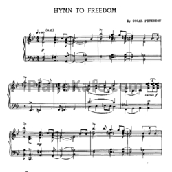 Ноты Oscar Peterson - Hymn to freedom - предпросмотр