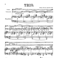 Ноты Г. Беренс - Трио (Op. 95, №3) - предпросмотр