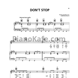 Ноты Fleetwood Mac - Don't stop