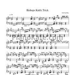 Ноты Fall Out Boy - Bishops knife trick - предпросмотр